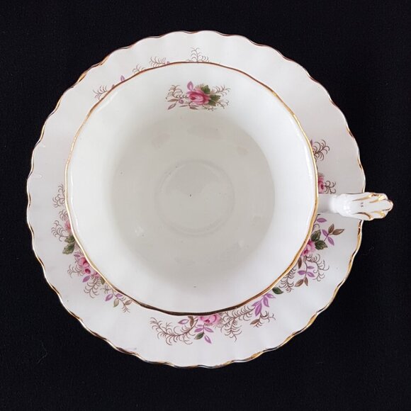 Royal Albert LAVENDER ROSE Tea Cup and Saucer English Bone China Pink Roses - Picture 3 of 11